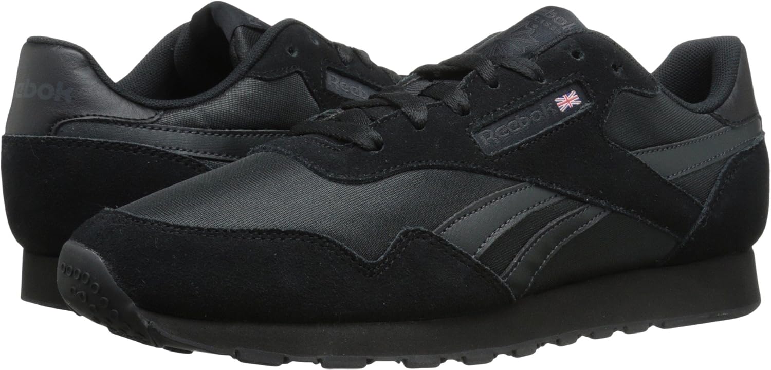 Мужские спортивные кроссовки Reebok Royal Nylon, США - Черный/Черный/Угольный — фото 2