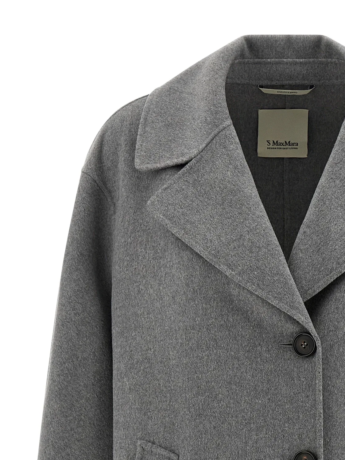 Пальто 'SmmZoe' MAX MARA 'S, серый — фото 3