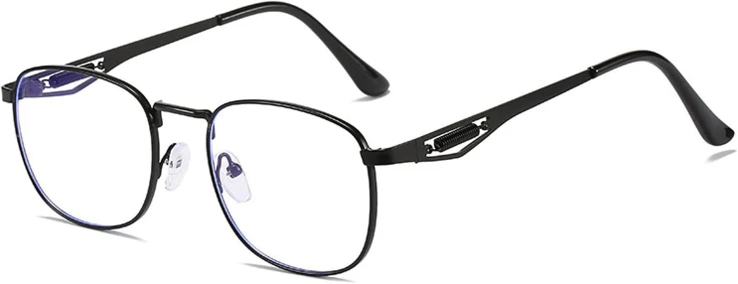 

Металлические солнцезащитные очки для женщин в стиле ретро с прозрачными градиентными линзами и защитой от УФ-излучения (UV400), мужские солнцезащитные очки в стиле панк TVTBBVV, Black Clear