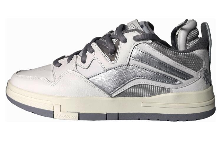 

Кроссовки LINING Wave Skateboarding Shoes Men Low-top Gray, белый