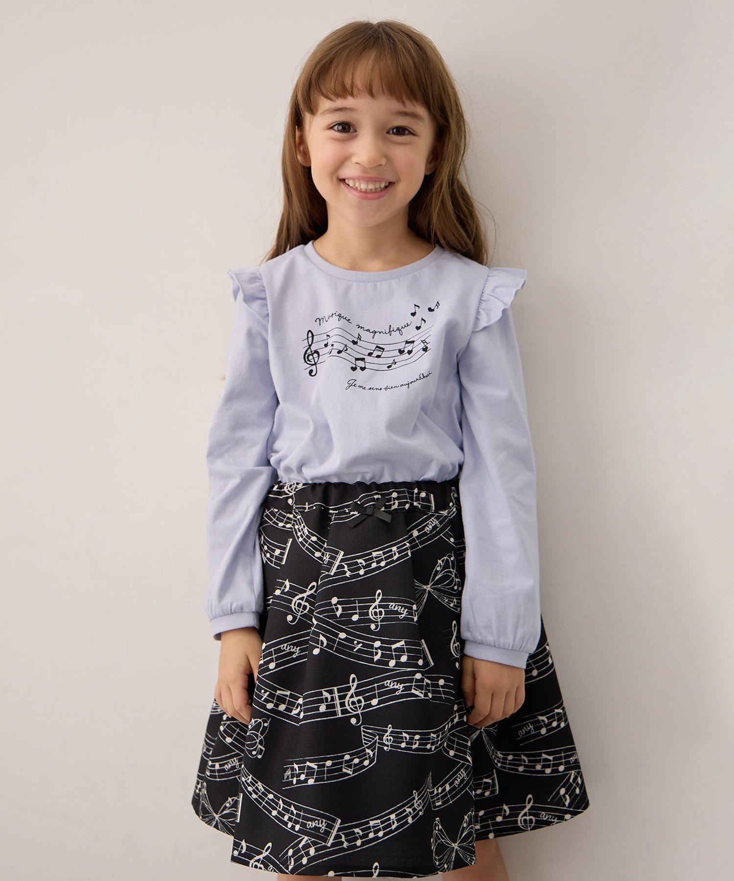 Футболка с длинным рукавом 7days Print Any Kids, Saxophone blue × musical note [073] — фото 4