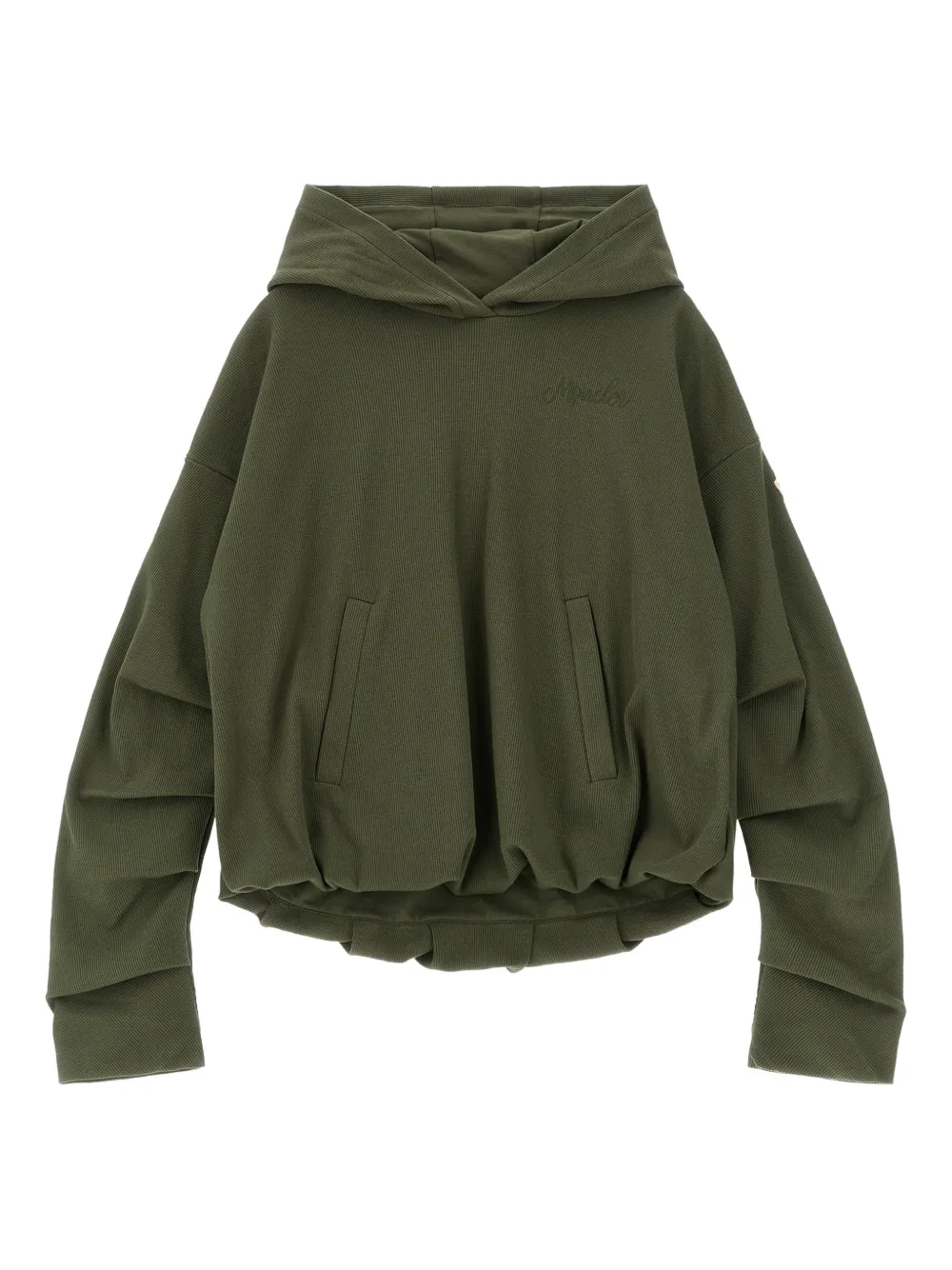 

Худи с вышитым логотипом Moncler Enfant, зеленый