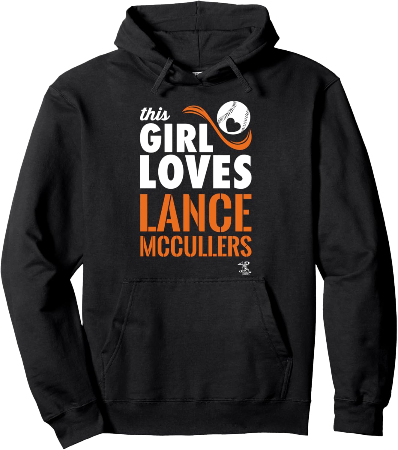 

Худи Lance McColors This Girl Loves Gameday, черное Ballpark Mvp