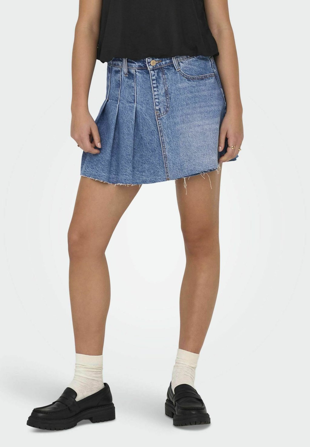 

Мини-юбка ROCK - A-line skirt ONLY, цвет Light Blue Denim