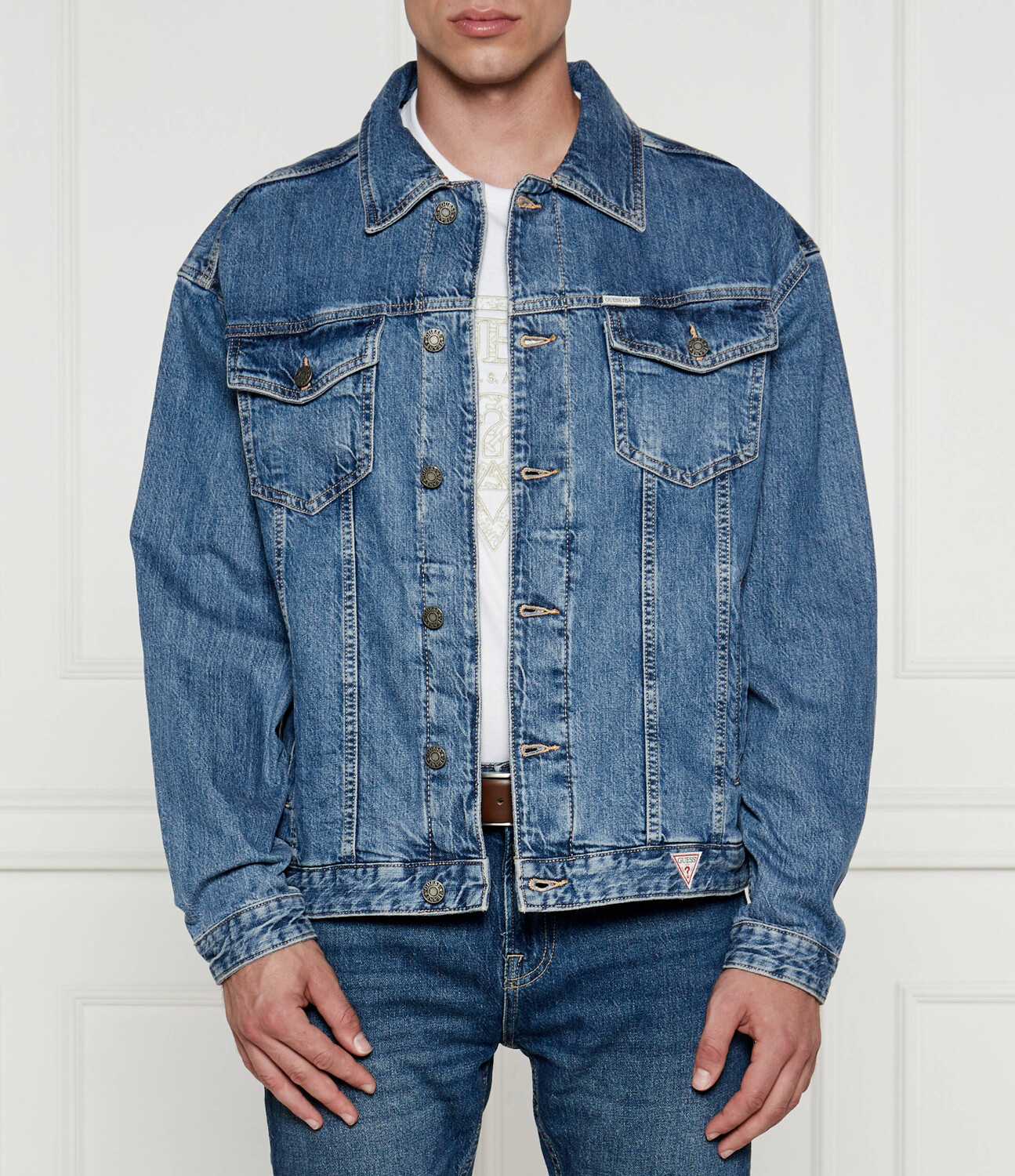 

Куртка Guess Jeans di jeans Regular Fit, синий