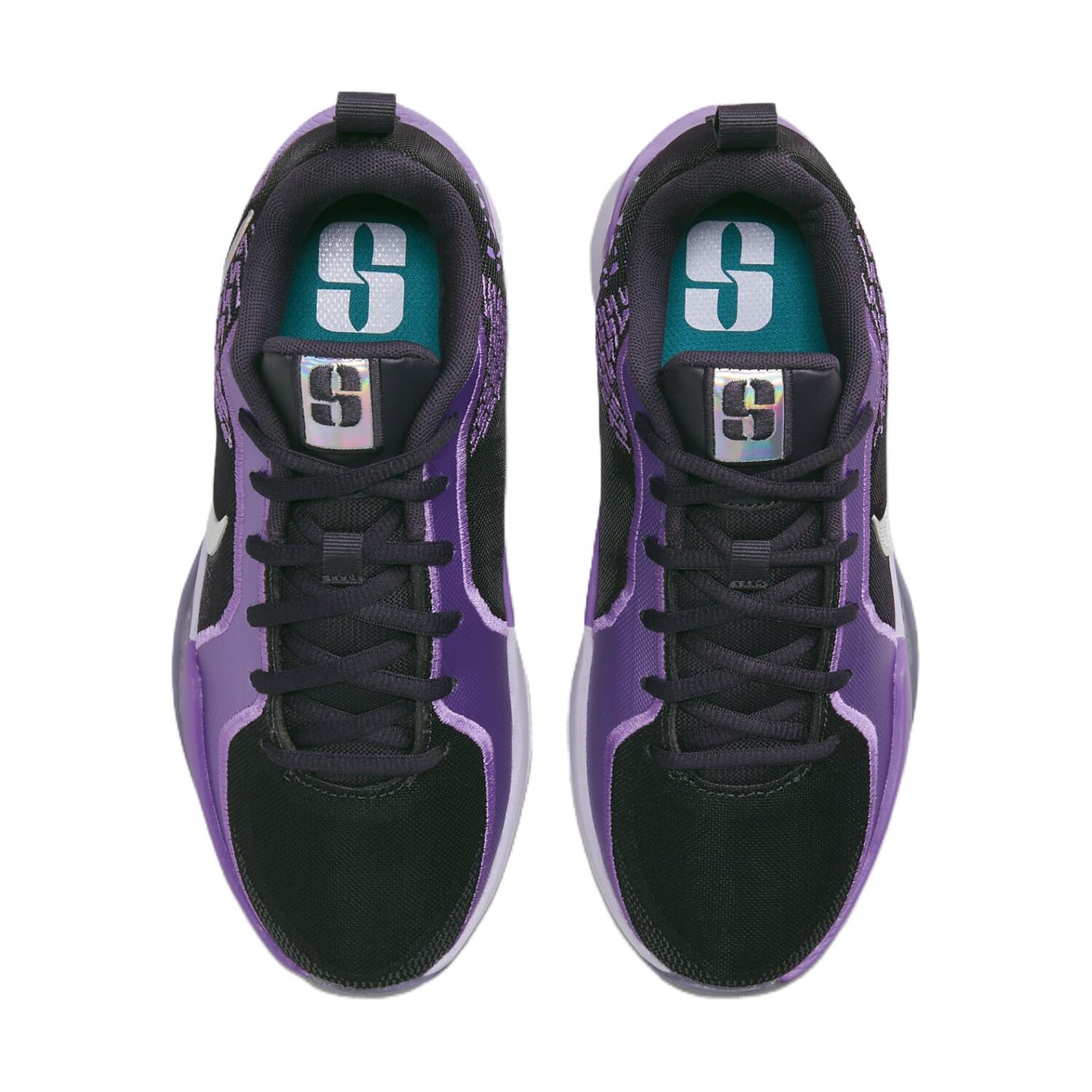 Баскетбольные кроссовки Sabrina 2 Kids GS Low-top Фиолетовый/черный Nike, фиолетовый — фото 4