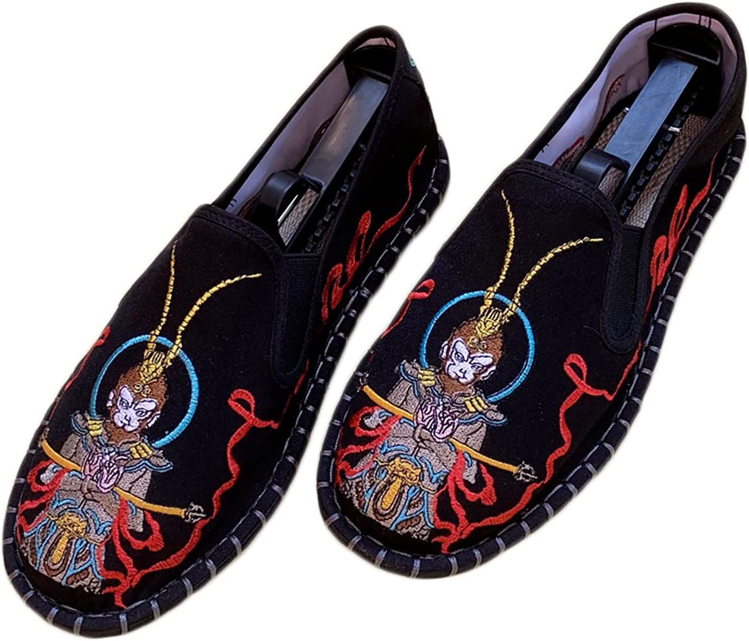 

Вьетнамки Tinymori с вышивкой для Тай-Чи и кунг-фу, унисекс, тканевые спортивные тапочки для единоборств, традиционные китайские слипоны с противоскользящей подошвой для мужчин и женщин, 12 вариантов, Monkey King