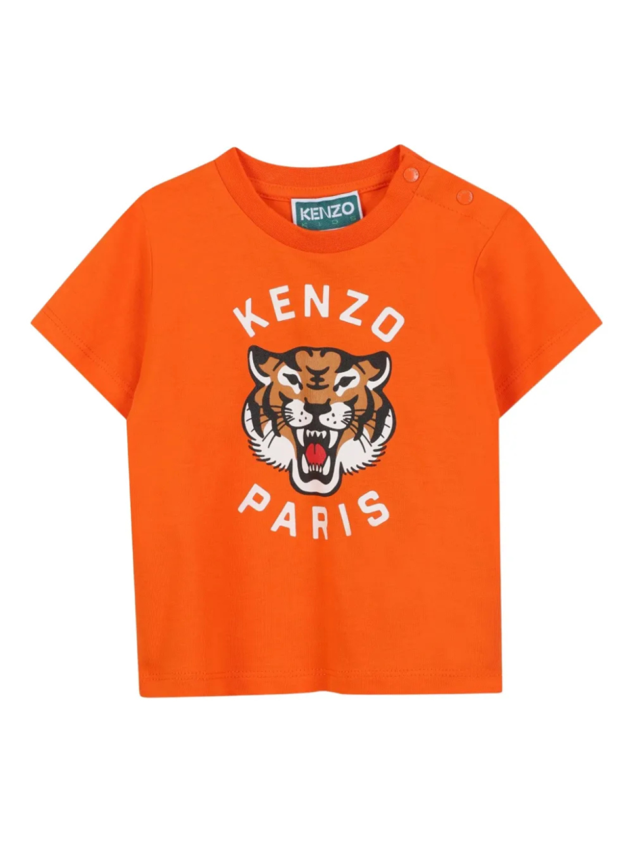 

Kenzo Kids футболка с принтом Tiger, оранжевый
