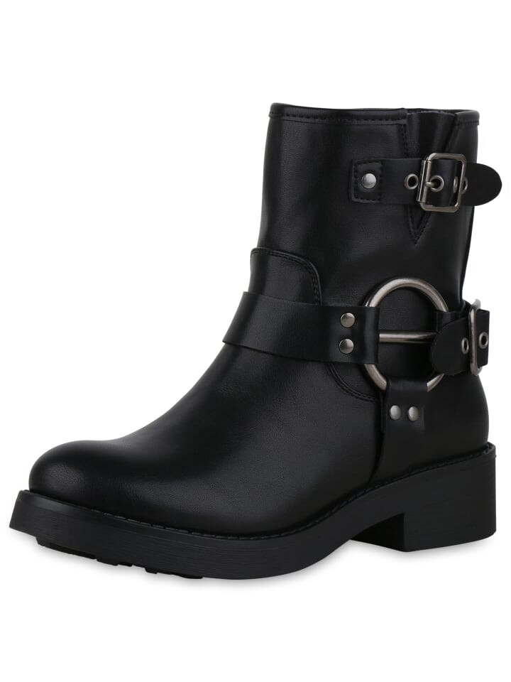 Ботильоны VAN HILL Biker Boots Anna, черный