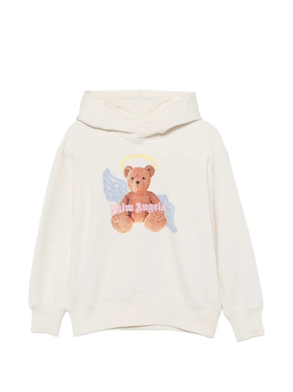 Худи с логотипом Bear-Motif Palm Angels Kids, нейтральный