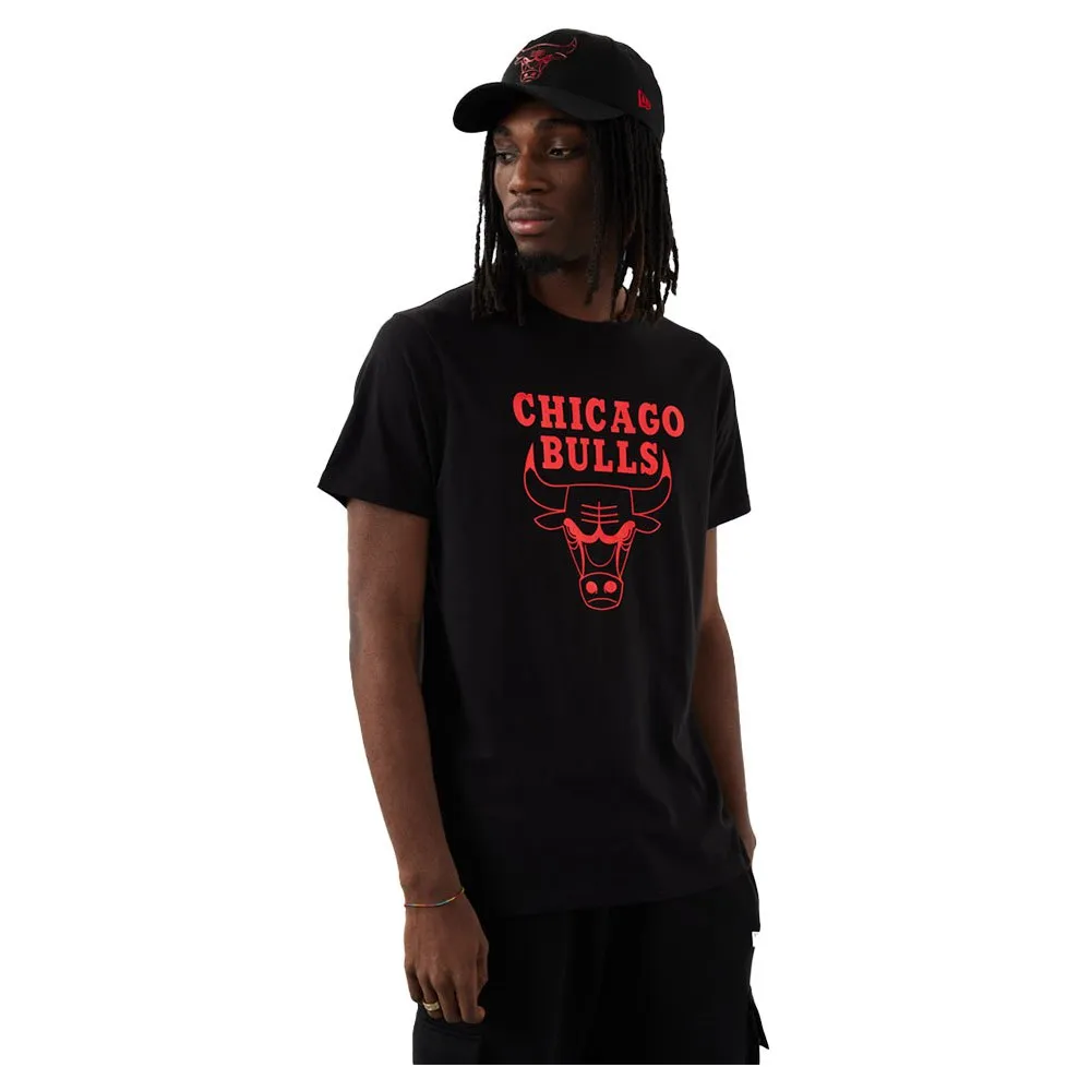 

Футболка с коротким рукавом New Era Chicago Bulls NBA Foil, черный
