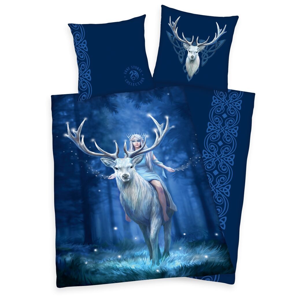 

Постельное белье "Anne Stokes", 100% хлопок (ренфорсе), 80х80 см + 135х200 см Herding, синий