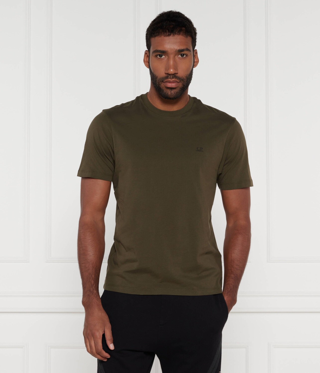 

Футболка C.P. Company Regular Fit, оливково-зеленый