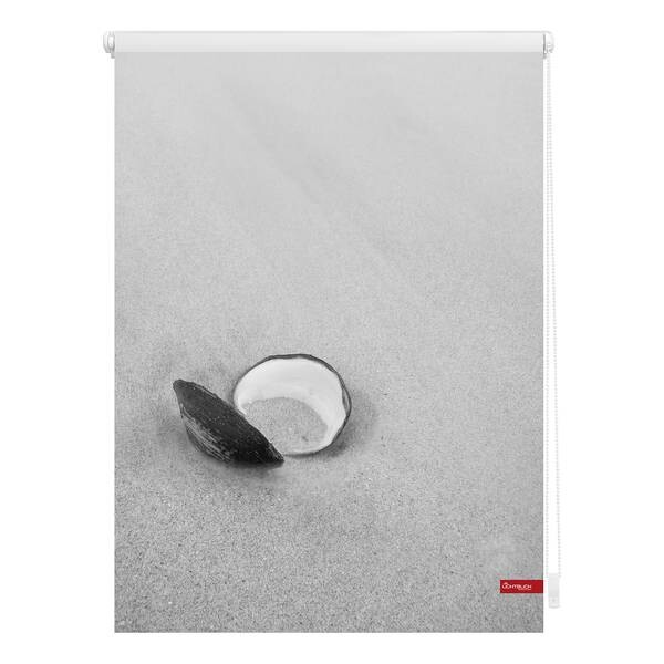 

Рулонные шторы Lichtblick Muschel, 45x150x6 см, черно-белый