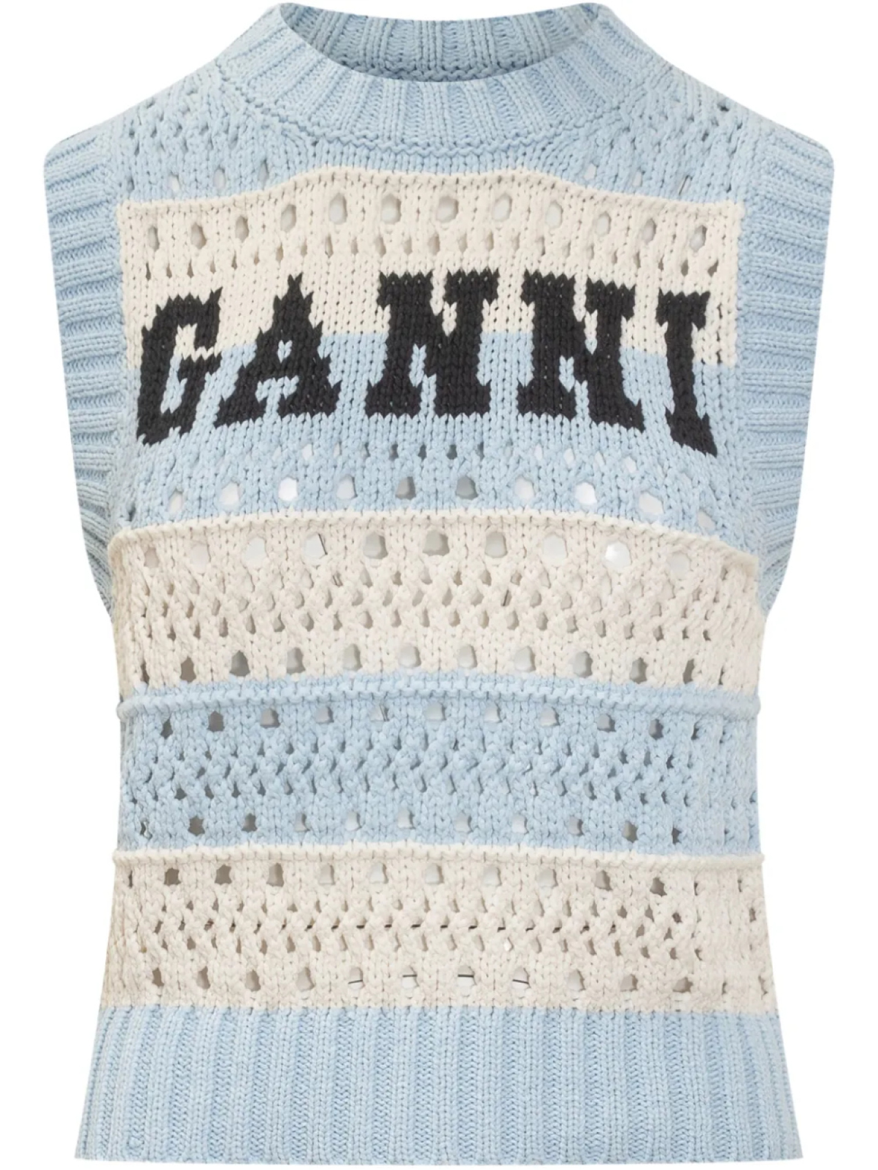 

Жилет крючком GANNI, синий