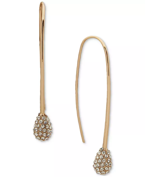 

Серьги-Нити в форме груши с паве Dkny, white