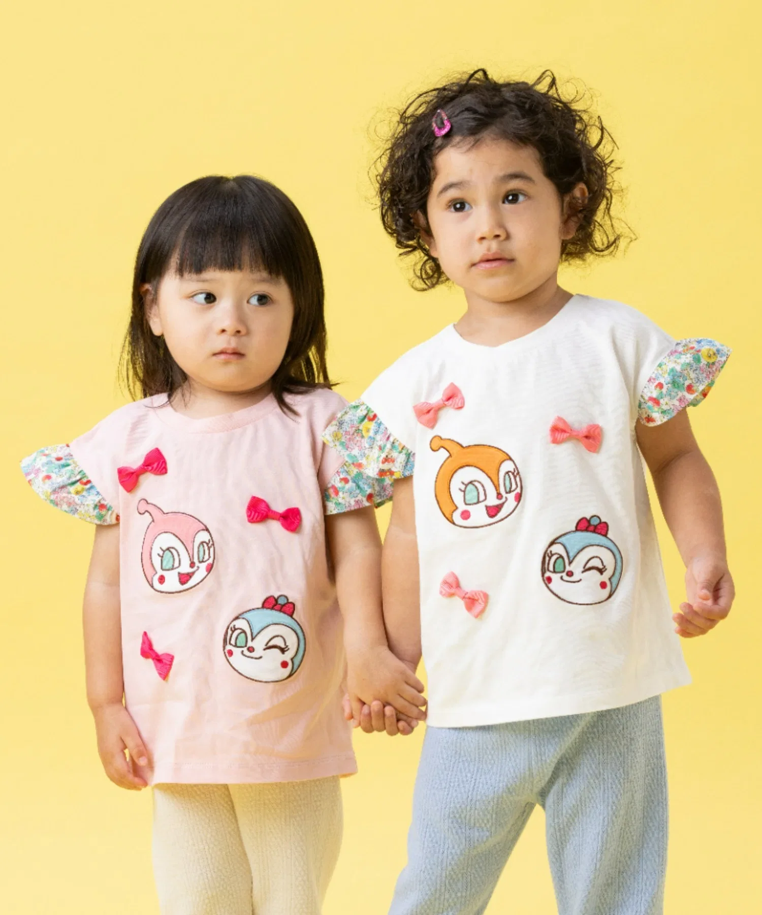 Детская футболка ANPANMAN KIDS COLLECTION с рукавами-воланами и бантом — фото 4