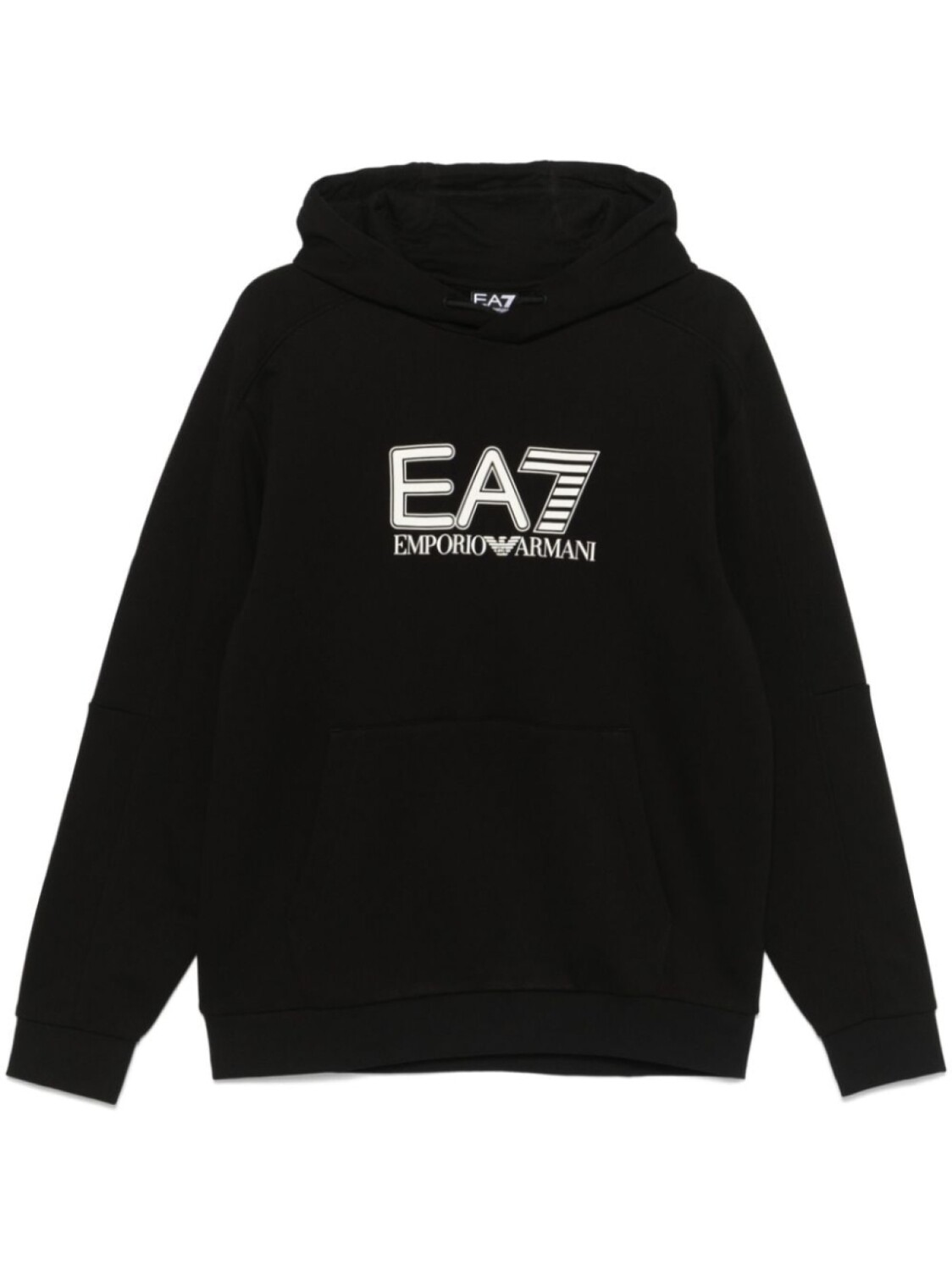 

Толстовка с капюшоном и принтом логотипа Ea7 Emporio Armani, черный