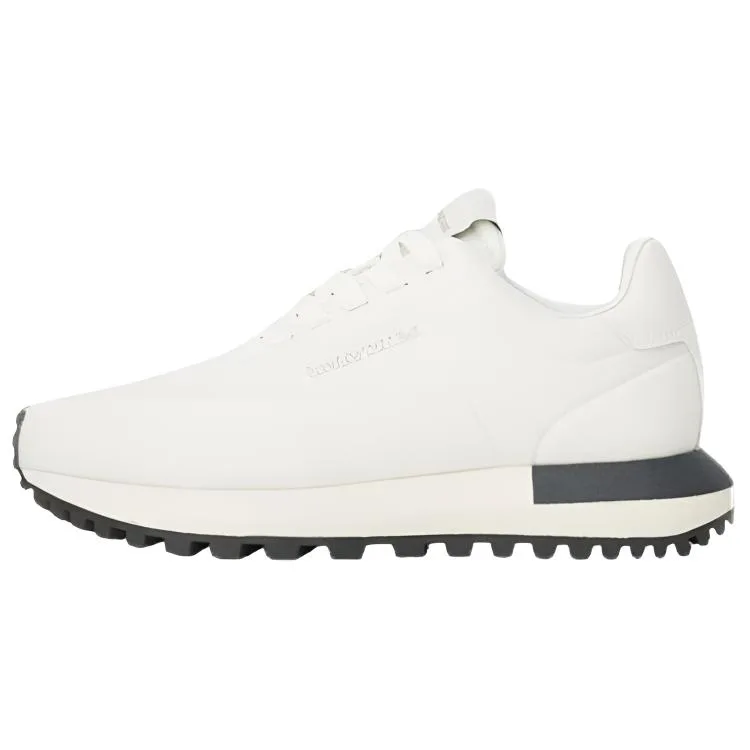 EMPORIO ARMANI Кроссовки Casual Low Top Unisex из коровьей кожи Beige