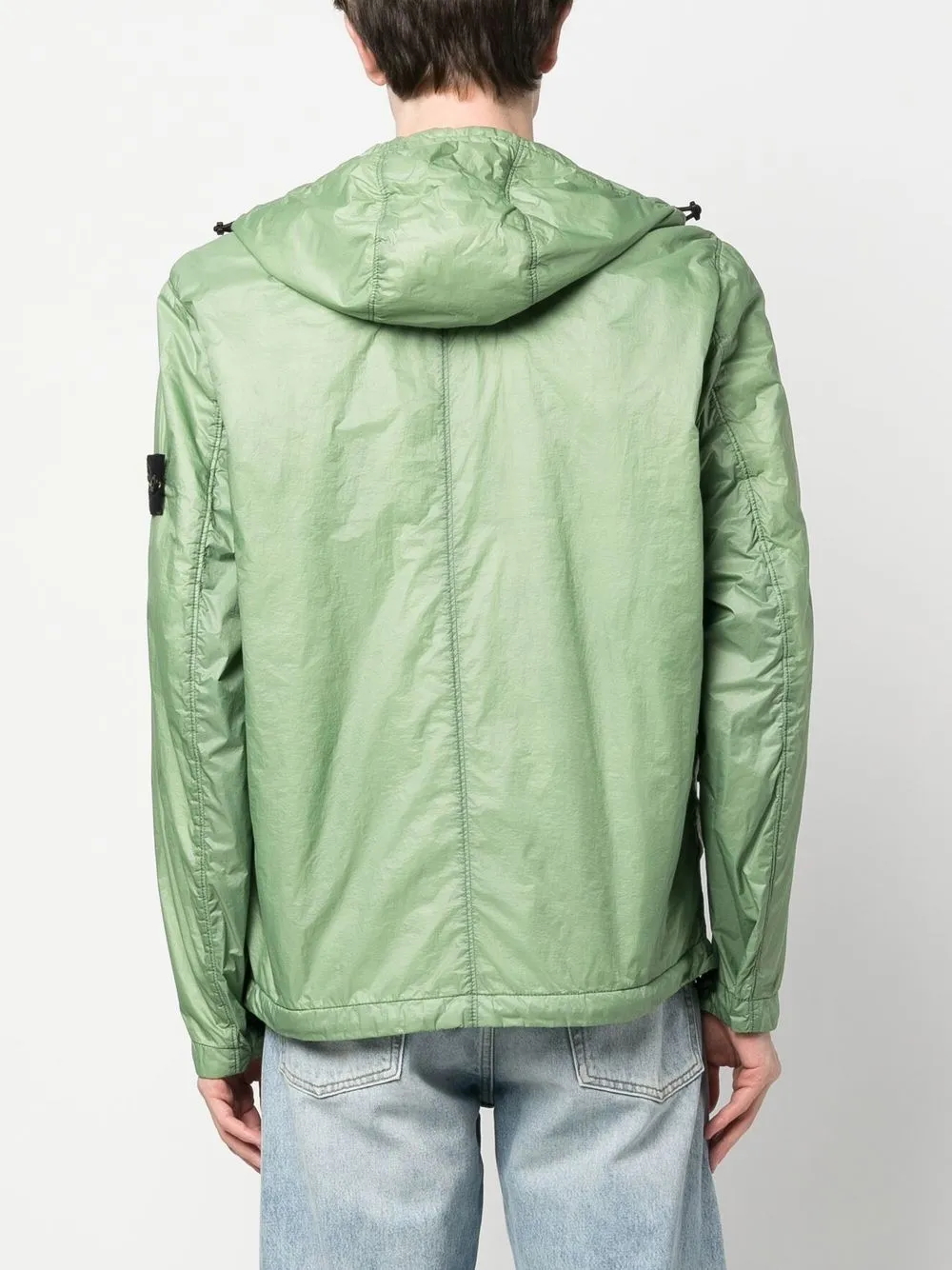Куртка с капюшоном и нашивкой-логотипом Stone Island, зеленый — фото 4