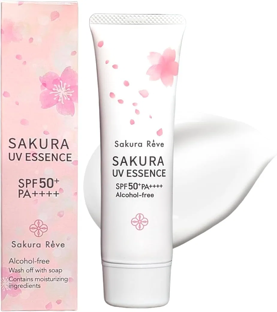 Солнцезащитный крем Sakura Reve с ароматом сакуры SPF 50 50 г