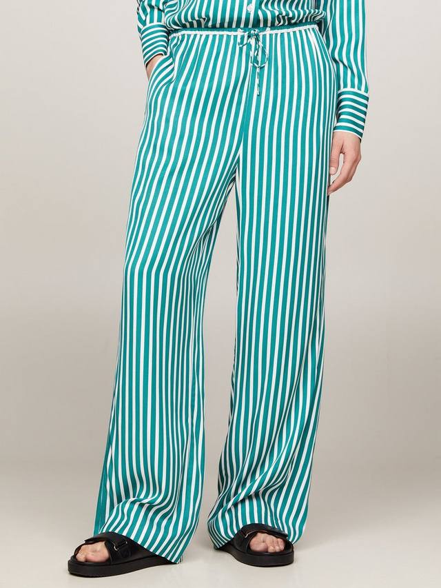 

Брюки в жидкую полоску Tommy Hilfiger, цвет Green/White