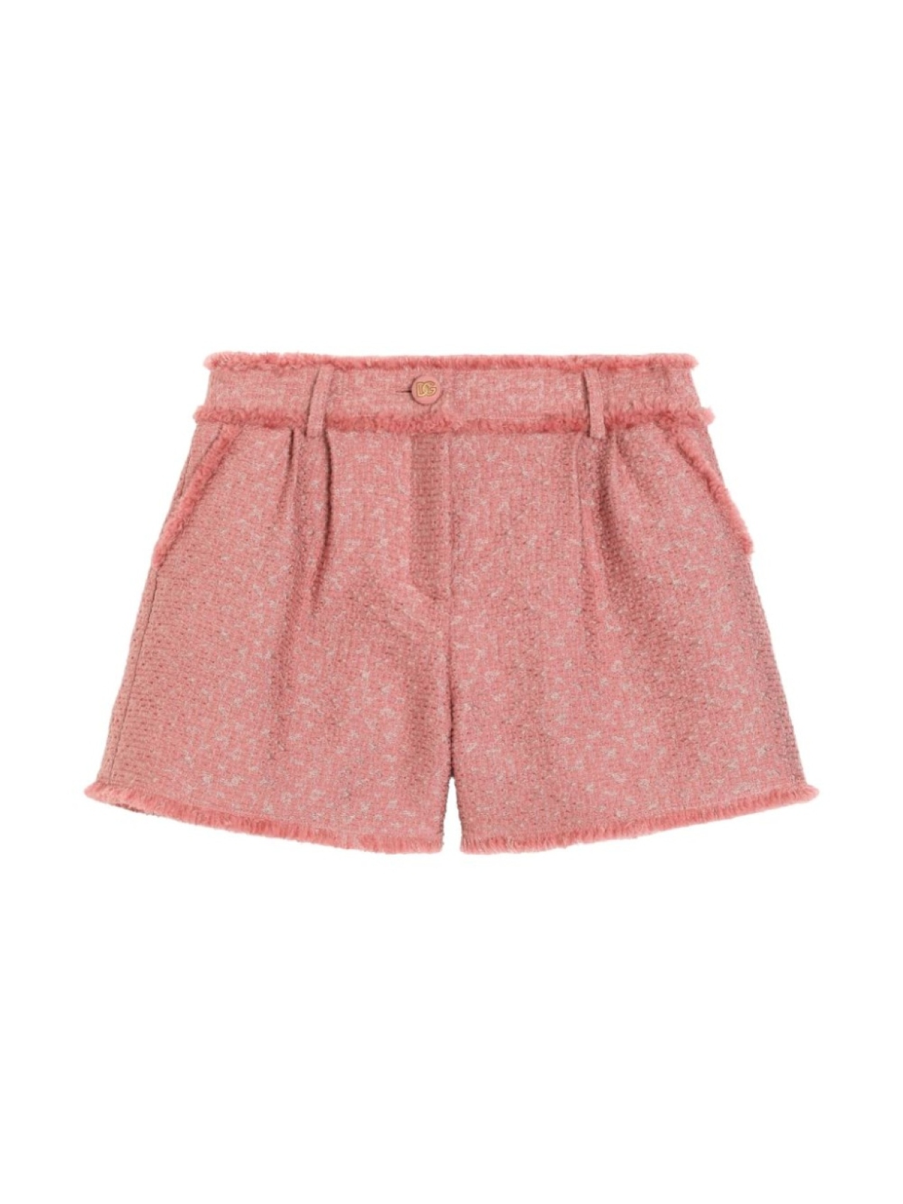 

Твидовые шорты Dolce & Gabbana Kids, розовый