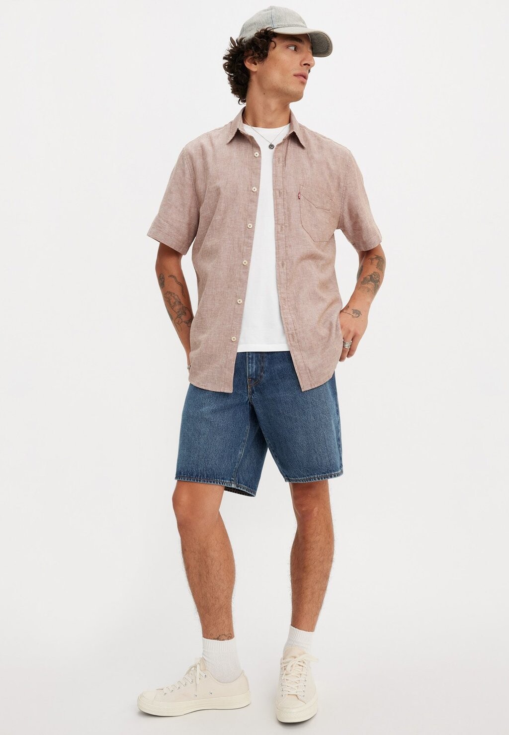 Джинсовые шорты 468 Stay Loose Levi's, цвет picnic & friends short — фото 2