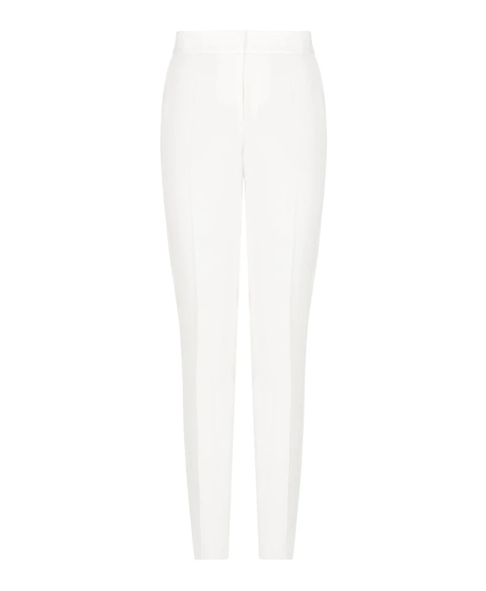 

Атласные брюки Vita с застежкой-молнией Emporio Armani, белый