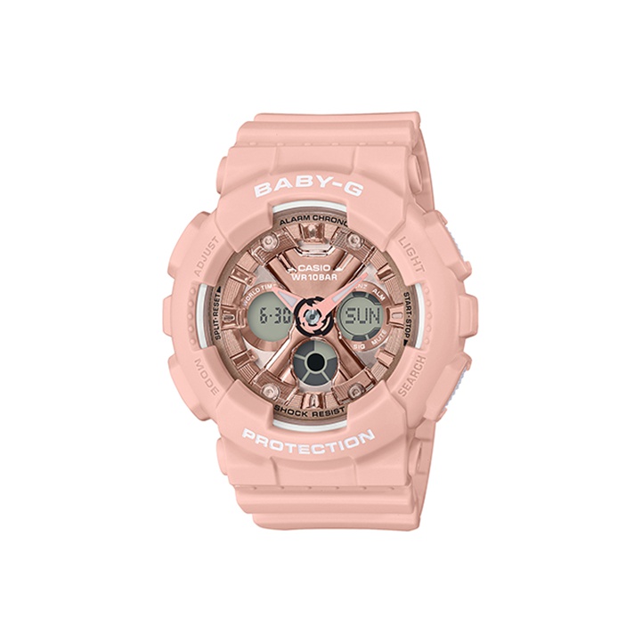 

CASIO Часы Women's BABY-G Pink Watch BA-130-4APRD, Pink Watch Dial