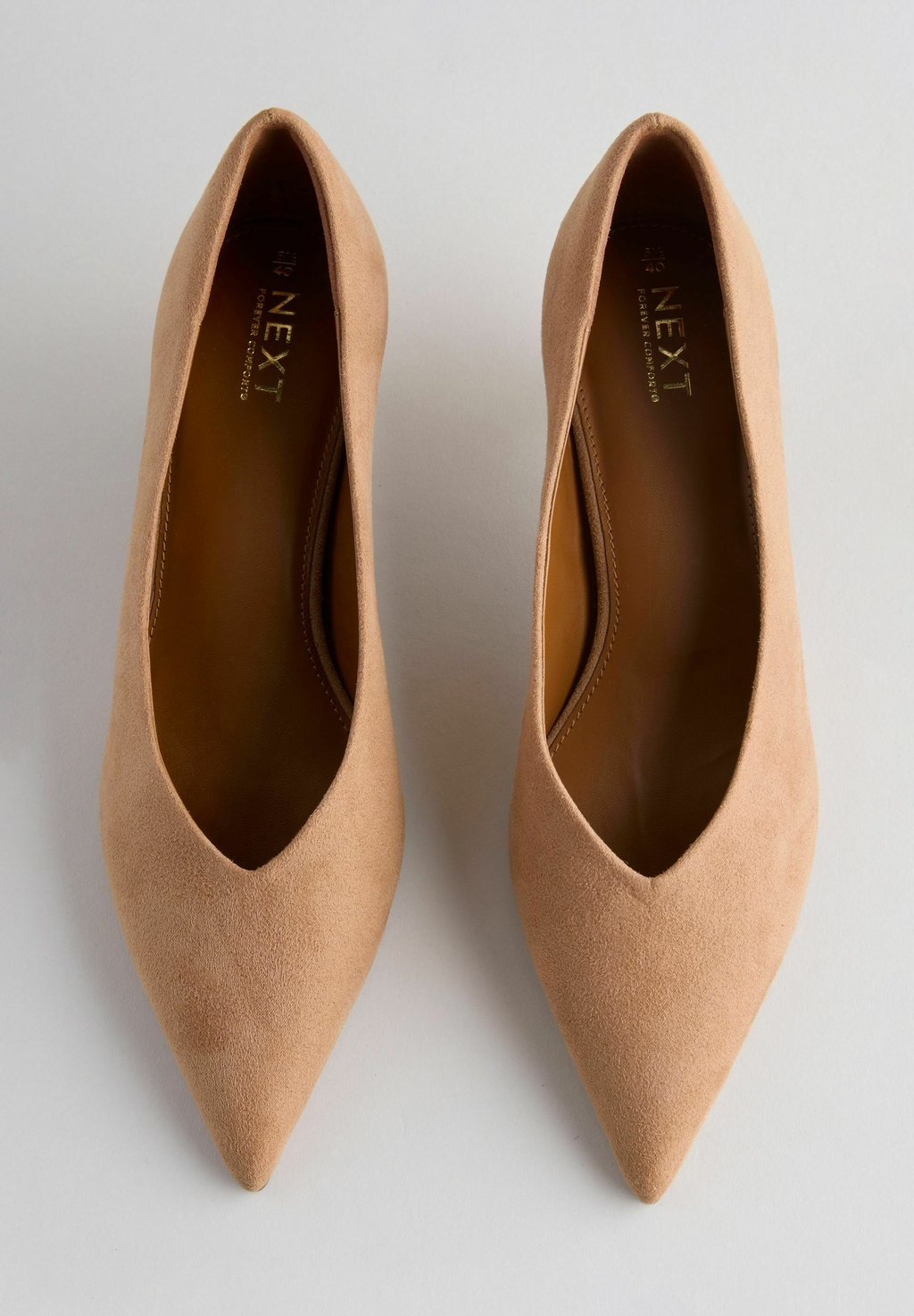Классические туфли на каблуке STANDARD WIDE FIT - FOREVER COMFORT POINT TOE LOW KITTEN Next, цвет Mottled Brown — фото 3