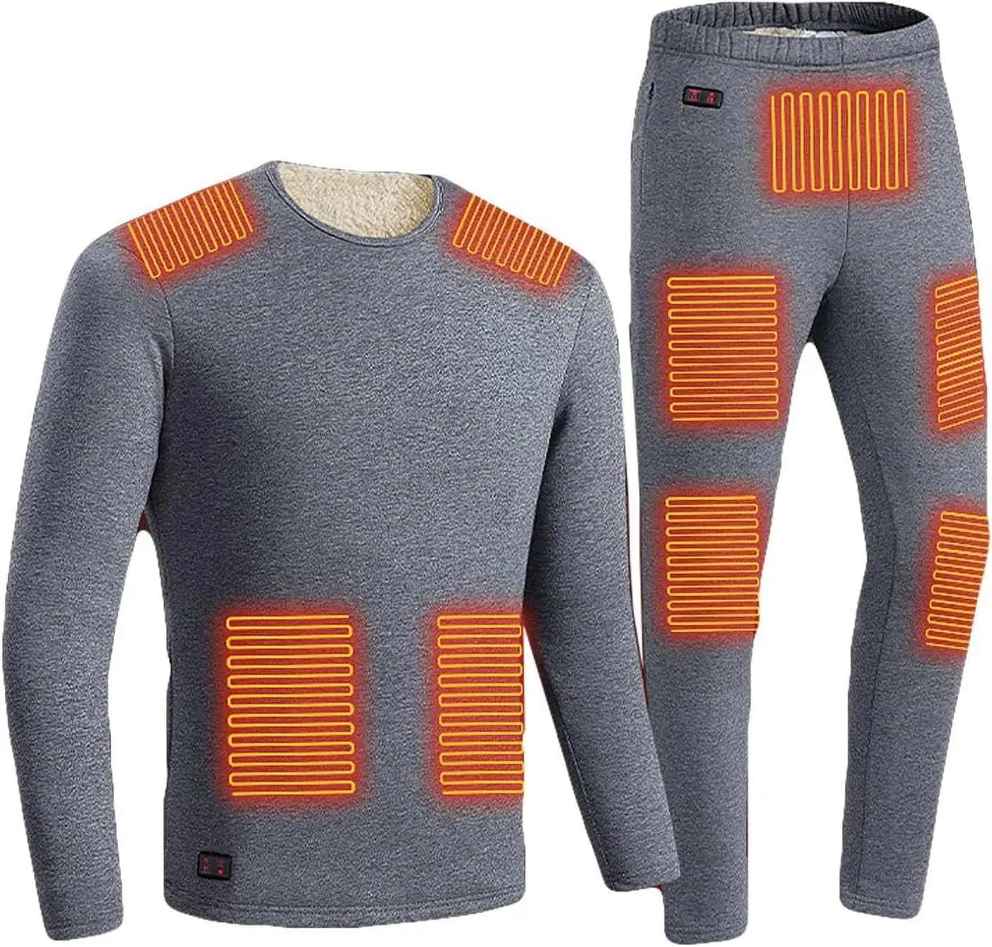 Термобелье с подогревом, USB, Fleece Lined, Grey