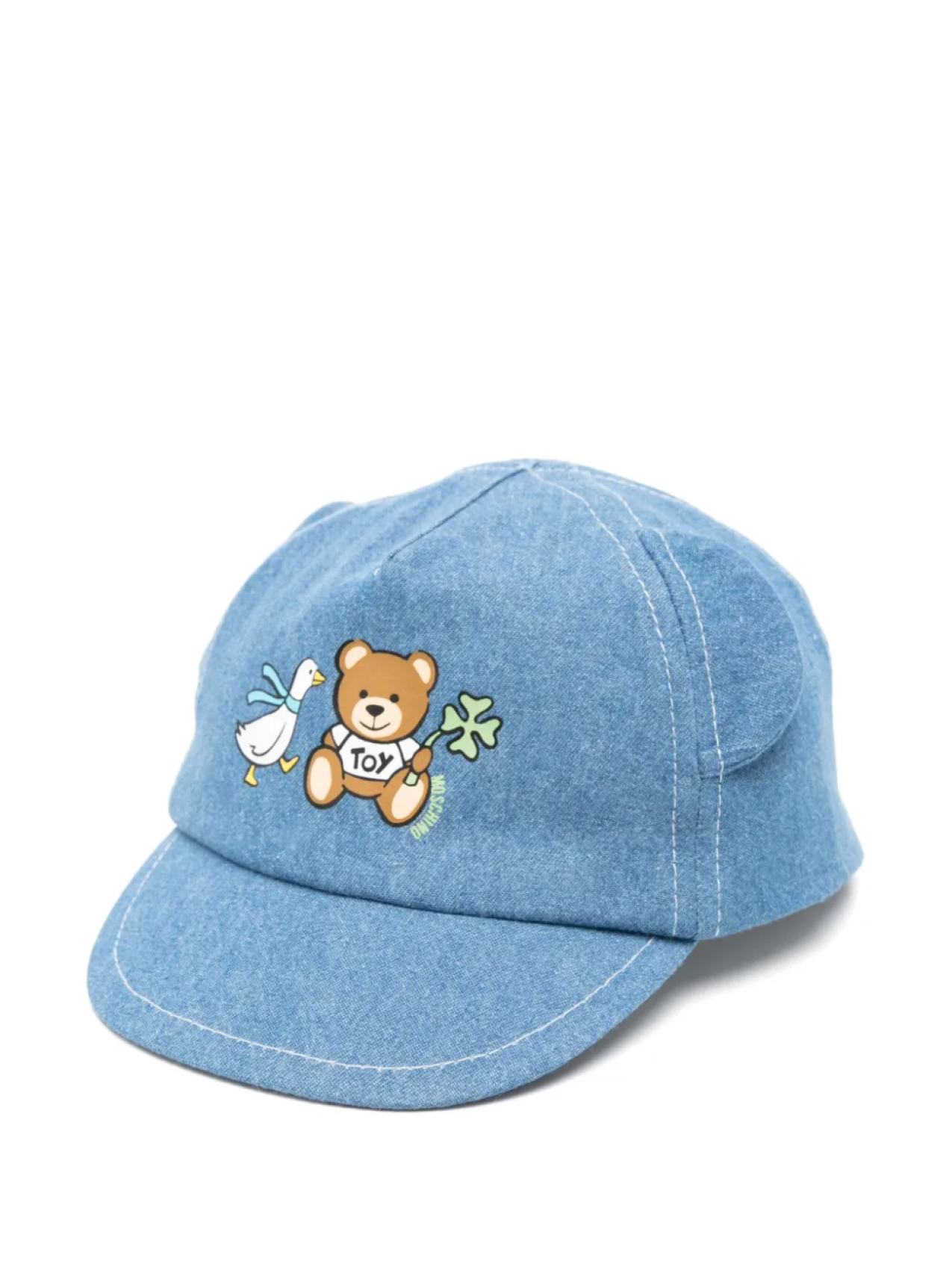 

Moschino Kids кепка с принтом Teddy Bear, синий