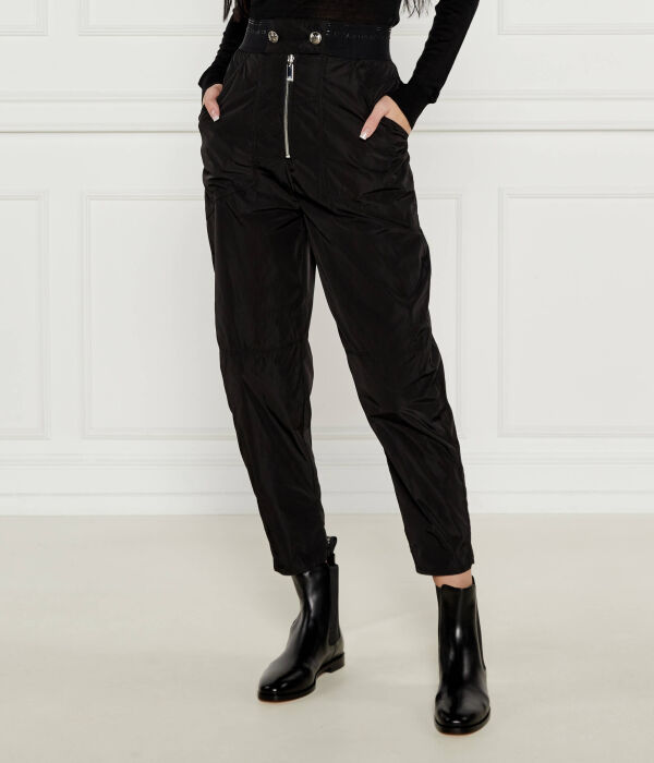 

Брюки женские Elisabetta Franchi спортивного стиля с открытой молнией, черный