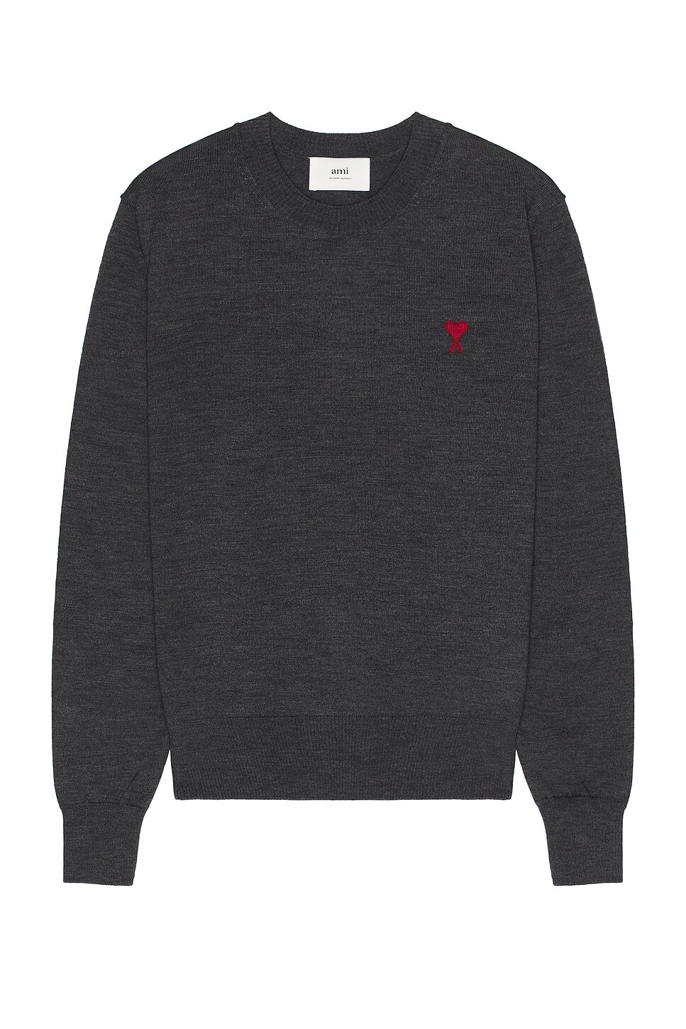 

Свитер с круглым вырезом ADC Ami, цвет Heather Grey