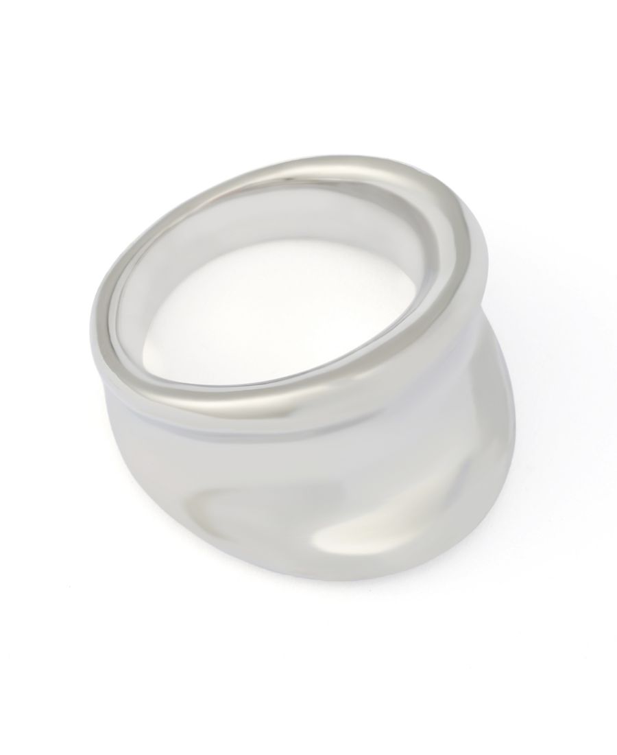 

Винтажное серебряное кольцо с рельефным узором Robert Lee Morris Soho, Silver