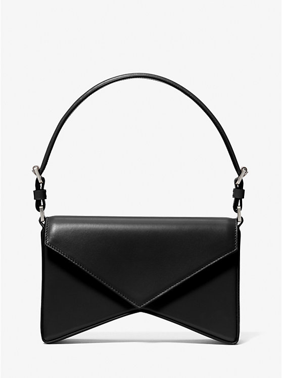 

Кожаная сумка Manhatta среднего размера Michael Kors, черный