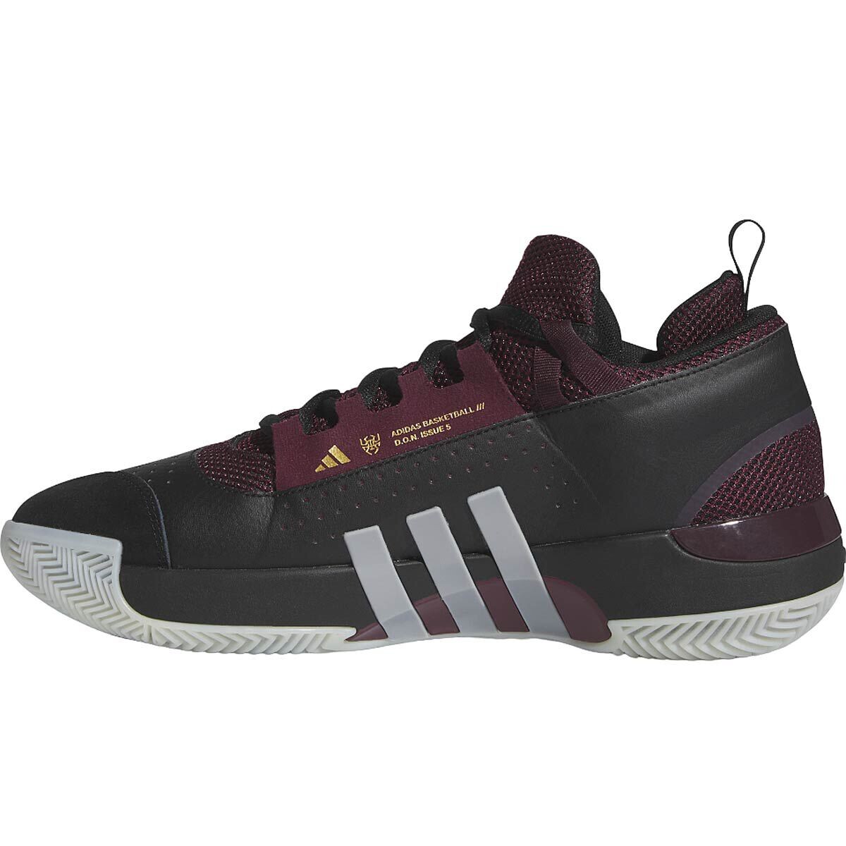 Кроссовки Adidas D.O.N. Issue 5, черный/серый/темно-красный — фото 2