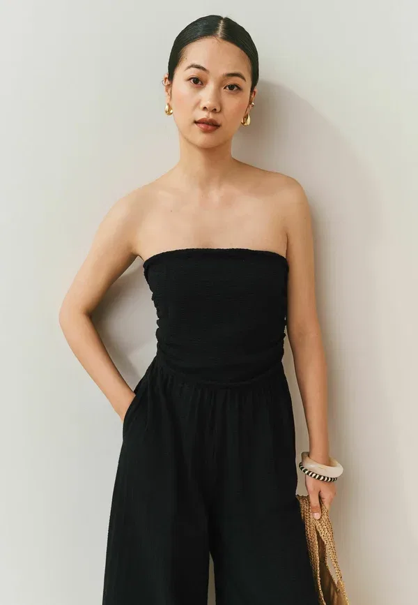 Комбинезон Next Tall fit sleeveless bandeau, черный — фото 3