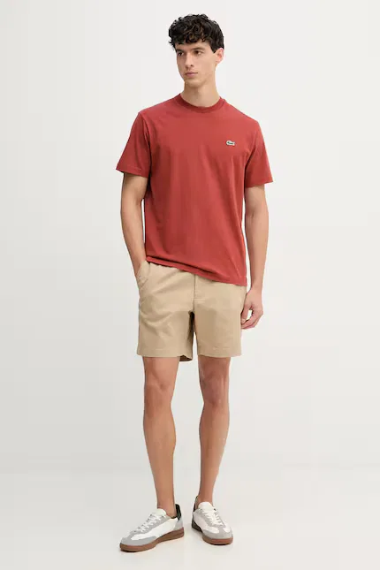 Футболка базовая Lacoste, оранжевый — фото 2