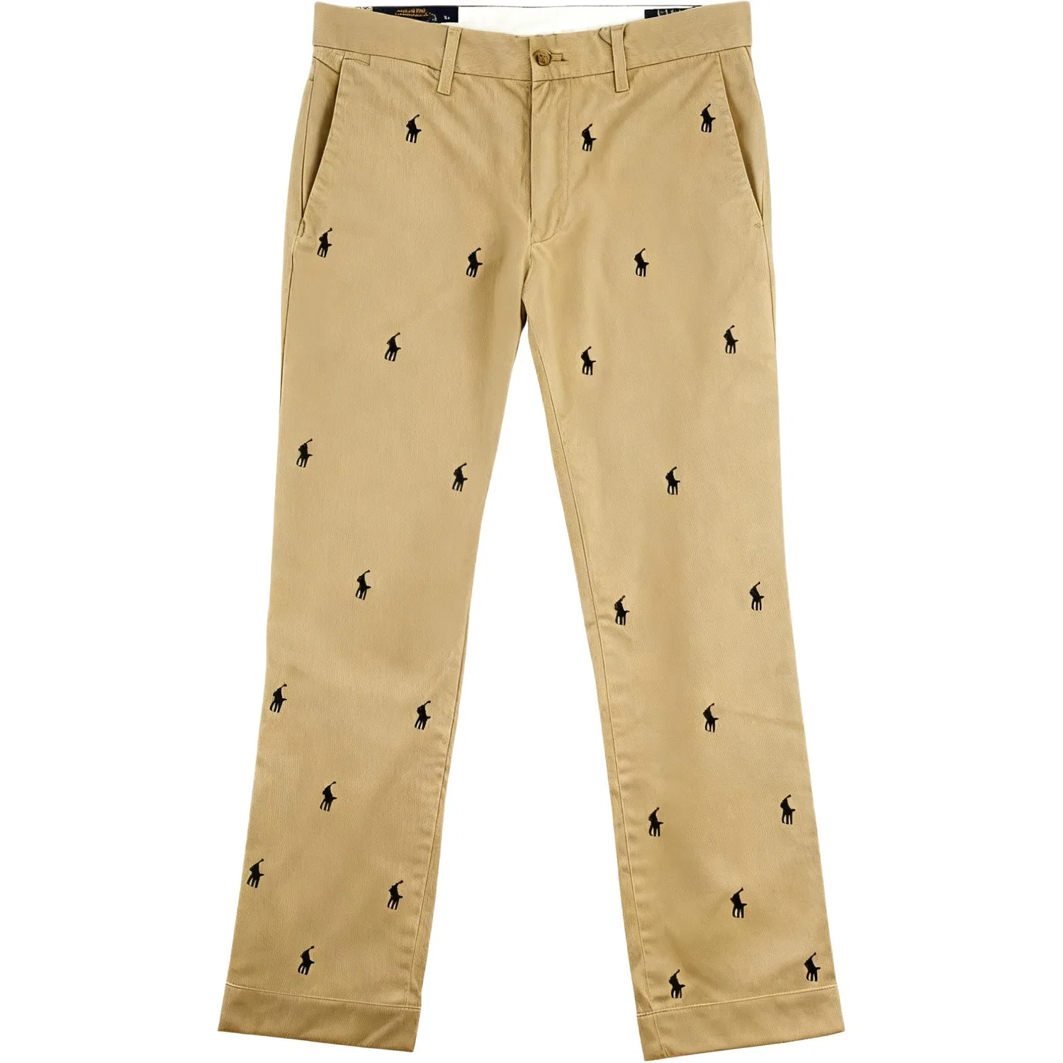 Повседневные брюки Polo Ralph Lauren Stretch Slim Fit коричневые