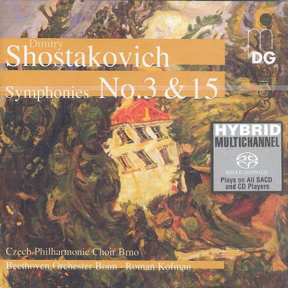 

Диск CD Shostakovich: Symphonies No. 3 & 15 [SACD Hybrid, Import] - Dmitri Shostakovich, Roman Kofman, Beethoven Orchester Bonn, Czech Philharmonic Choir, Brno