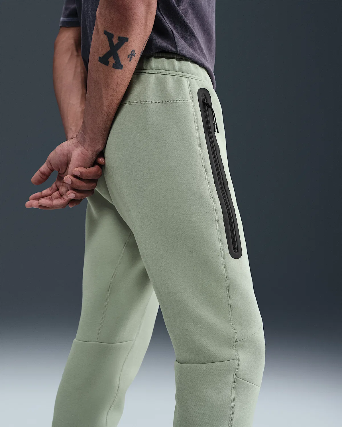 Мужские флисовые джоггеры Nike Soccer Chelsea FC Tech, Jade Horizon/Galactic Jade — фото 3