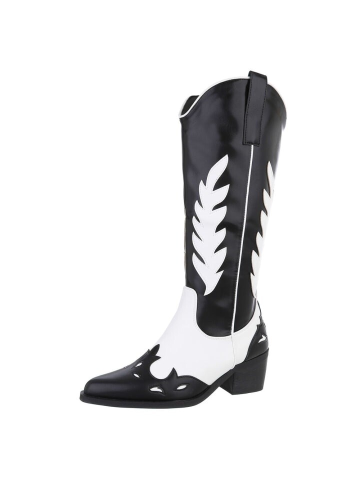 Сапоги Ital-Design High Heel, цвет schwarz und weiß