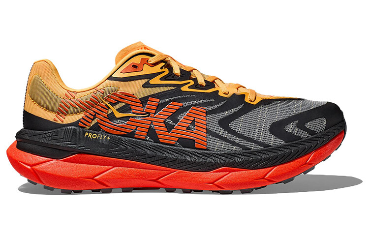 Кроссовки мужские Tecton X с низким верхом, оранжевые Hoka One One — фото 2