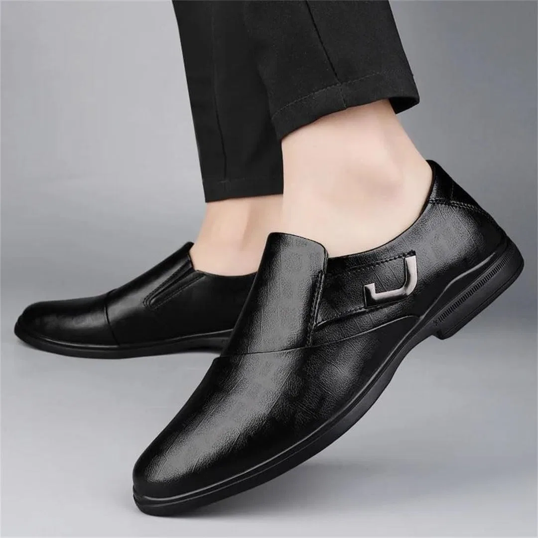 Лоферы кожаные Handmade Walking Loafers, черный — фото 4