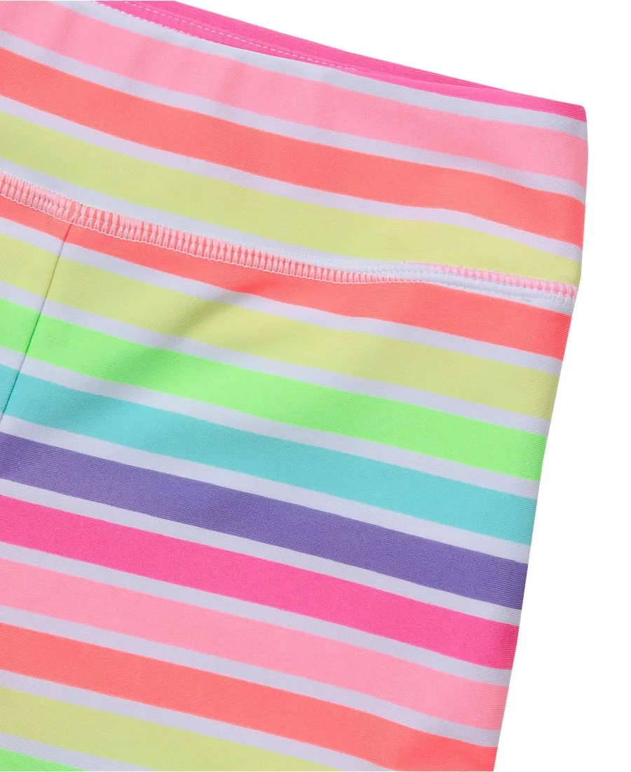 Детские плавки-шорты с хлоростойкостью Lands' End, Rainbow Stripes — фото 2