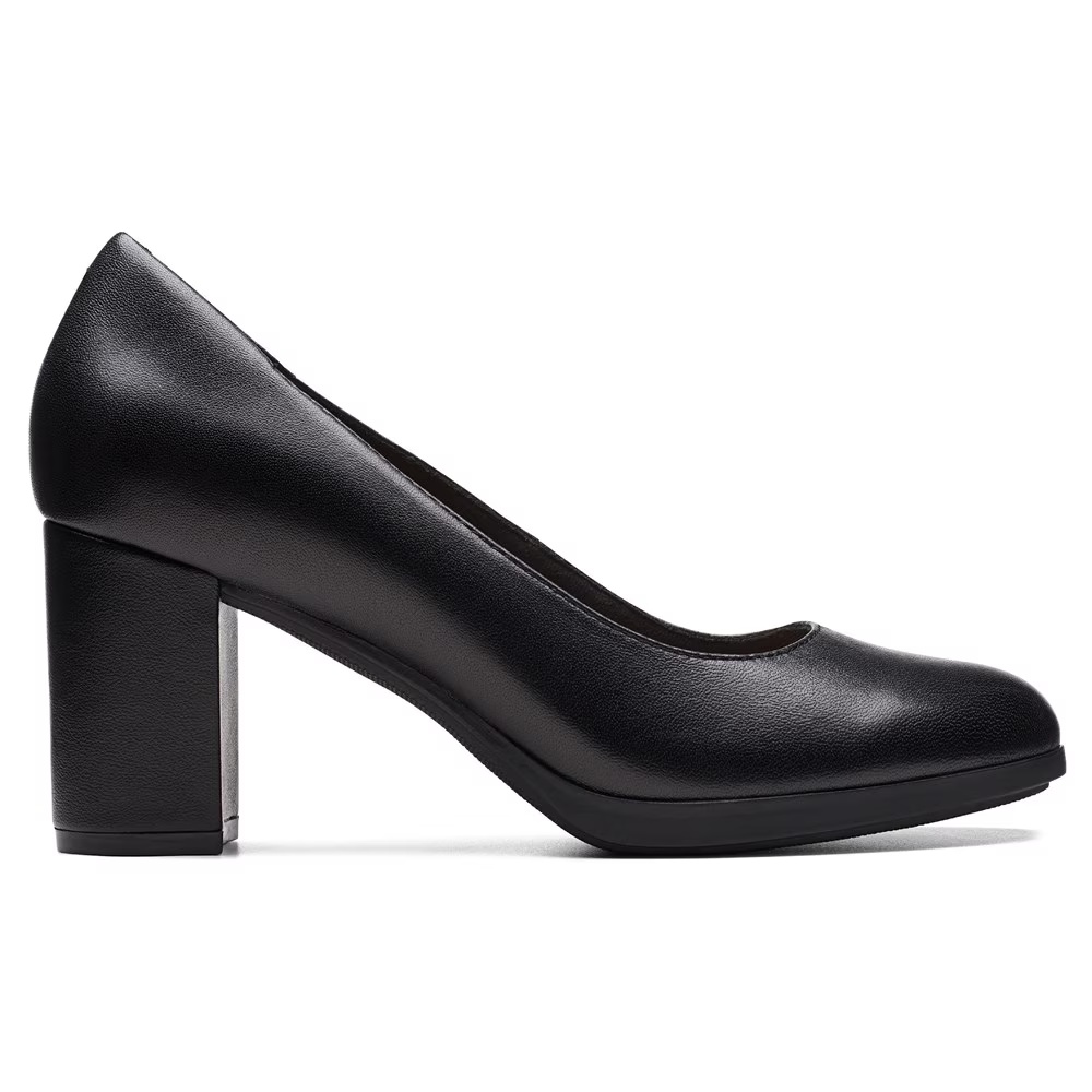 Туфли на низком ходу Bayla skip comfort pump Clarks, black leather — фото 2