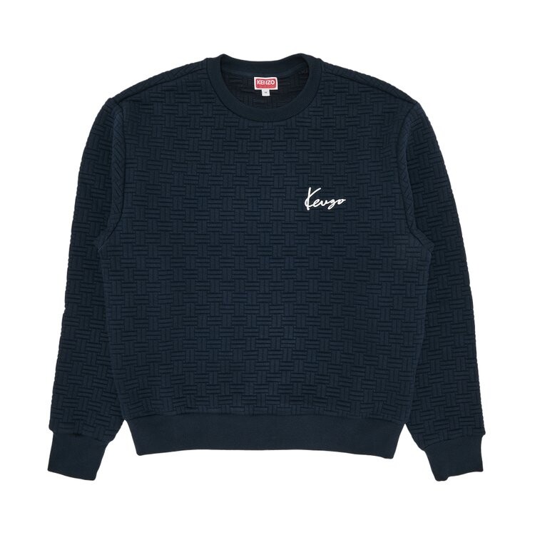 

Толстовка Kenzo Weave Classic Sweatshirt, синий