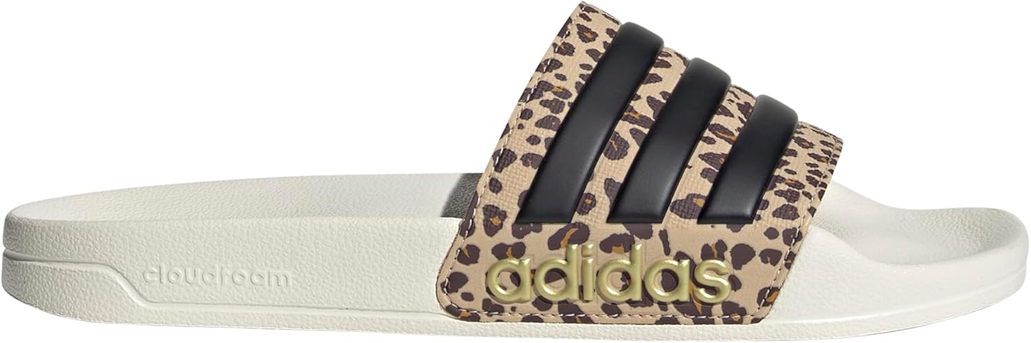 Сланцы для душа adidas Adilette для взрослых унисекс, черный/белый/бежевый — фото 4